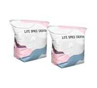 Sacchetti Sottovuoto Per Conservazione, 2 Pezzi Confezioni Compressione Conservazione Senza Pompa, Buste Sottovuoto Per Valigia, Per Abbigliamento Cuscino Coperta Biancheria Materasso Armadio Casa Via