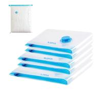 Sacchetti Sottovuoto per Vestiti,5Pezzi Buste Sottovuoto Vestiti per Armadio,Valigia Utilizzato per organizzare e riporre vestiti e biancheria da letto di tutti i giorni