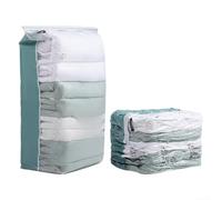 Sacchetti sottovuoto per vestiti e biancheria da letto con tecnologia di compressione per risparmiare spazio fino al 75% e chiusura ermetica a doppio strato per una protezione a lungo termine (L 3D)