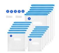 Sacchetti sottovuoto riutilizzabili senza BPA, 25 pezzi, sacchetti sottovuoto per alimenti, per cucina/conservazione degli alimenti/riscaldamento a microonde, 3 dimensioni, 18 sacchetti sottovuoto con