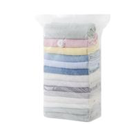 Sacchetti sottovuoto senza pompa, per sgonfiaggio rapido dei secondi, chiusura ermetica, a prova di umidità, ecologici, salvaspazio, per trapunte, vestiti, biancheria da letto, 3 pezzi (trasparente