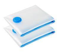 Sacchetti sottovuoto - Set di 2 sacchetti extra grandi, 100 x 130 cm, sacchetti di compressione per risparmio di spazio forte, sacchetti sottovuoto riutilizzabili con doppia cerniera per viaggi