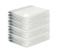 Sacchetti sottovuoto trasparenti grandi per comprimere indumenti e biancheria da letto per proteggere dalla polvere (80 x 100 cm)