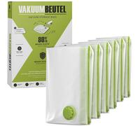 ® - Sacchetti Sottovuoto Vestiti - 6 Pezzi S (60X40Cm) - Senza BPA Con Etichette