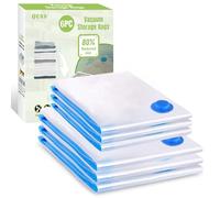 Sacchetti Sottovuoto Vestiti Buste Sottovuoto Vestiti 6 Pezzi 3*Grandi 80x60cm+3*Piccolo 60x40cm Sacchi Sottovuoto Riutilizzabili per Coperte Lenzuola Piumoni Cuscini