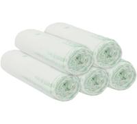 Sacchetti Spazzatura 50x60 30L Mater-Bi, 10 rotoli x 10 sacchi, 100 totali