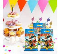 Sacchetti tema Paw Patrol per feste di compleanno, sacchetti regalo, sacchetti regalo in plastica tema Paw Patrol, sacchetti per caramelle, sacchetti regalo, scelta perfetta per omaggi e regali per fe