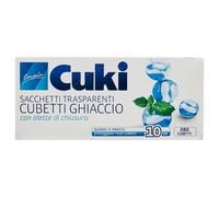 Sacchetti Trasparenti CUBETTI GHIACCIO Con Alette Di Chiusura. Igienici e Pratici, Proteggono i Tuoi Cubetti. Confezione Da 10pz (Confezione)