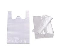 sacchetti trasparenti di plastica del supermercato del sacchetto della spesa delle borse 300pcs con l'imballaggio per alimenti della maniglia, 28.5x18cm