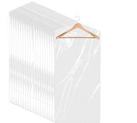 Sacchetti trasparenti per abiti, prodotti per il lavaggio a secco, copriabiti in plastica, per abiti, giacche e camicie, 30 pezzi (60x90 cm)