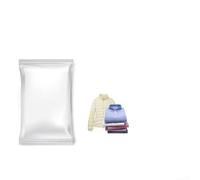 Sacchetti trasparenti sottovuoto a compressione, confezione da 6 con pompa manuale per piumini e trapunte, soluzione salvaspazio per l'organizzazione domestica per riporre vestiti, adatti per uso