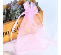 Sacchetti traspiranti per protezione da giardino, 100 pezzi, in organza, per la difesa degli insetti (rosa)