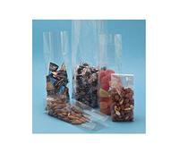 SACCHETTI USO ALIMENTARE PER DOLCI E CARAMELLE TRASPARENTI IN CELOFAN - 50 PEZZI - CM. 8X5X24