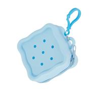 Sacchetti variopinti del cambiamento impermeabili degli organizzatori della moneta del silicone con il supporto della carta del silicone dell'accessorio dei bambini, Blu, as show, casual