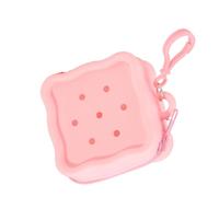 Sacchetti variopinti del cambiamento impermeabili degli organizzatori della moneta del silicone con il supporto della carta del silicone dell'accessorio dei bambini, rosa, as show
