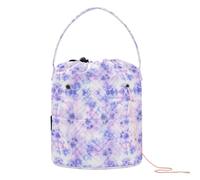 Sacchetti viola per filati tie dye organizer per ferri da maglia con fori portaoggetti da viaggio per strumenti all'uncinetto accessori da viaggio