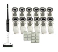 Sacchetti VK 7 Compatibili Per Scopa Vorwerk Folletto 12 Sacchetti + 12 Profumi