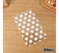 Sacchetti vuoti oro bianco macchie cellophane biscotti cosmetici bomboniera cupc