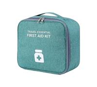 Sacchetti vuoti per pillole da viaggio, forniture mediche, organizer cosmetico, borsa per medicina, borsa per la famiglia da viaggio per pillole, Verde scuro, Grande, Bellezza di massa