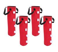 Sacchetti Zavorra per Ombrellone e Tenda da Sole, 4 Pezzi | Tessuto Oxford Rosso, per Pali e Ripari Esterni, Aiuta a Dare Stabilità nel Vento, Uso Campeggio