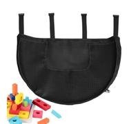 Sacchetto a rete per giocattoli da bagno, cestino con chiusura lampo senza foratura, porta giocattoli con gancio, per bambini, bagno, doccia, angolo asilo, parete, interno piscina, cameretta dei