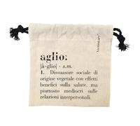Sacchetto Aglio/Garlic 15x15 cm in Cotone Villa D’este Home Tivoli