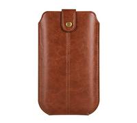 Sacchetto Clip da Cintura per Telefono, Borsa da Cintura Uomo in Pelle Cellulare, 7.2" Universale Pelle Fondina da Cintura Uomo Sacchetto Portafoglio Portatelefono da Cintura per Escursioni Campeggio