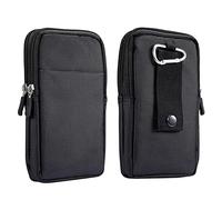 Sacchetto Clip da Cintura Porta Cellulare Verticale, Borsa da Cintura Uomo per Cellulari, Smartphone Custodia con Clip da Cintura Telefono Sacchetto Marsupio Portamonete Portafoglio con Moschettone