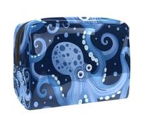 Sacchetto cosmetico da viaggio in PVC con motivo di calcio con schizzi di colore, per donne e ragazze, Multicolore 4., 18.5x7.5x13cm/7.3x3x5.1in