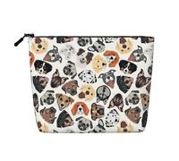Sacchetto cosmetico della borsa di trucco della stampa del cane per il sacchetto della chiusura lampo della borsa di trucco di viaggio