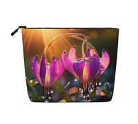 Sacchetto cosmetico della borsa di trucco della stampa del fiore a forma di cuore per il sacchetto della chiusura lampo della borsa di trucco