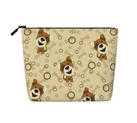 Sacchetto cosmetico della borsa di trucco della stampa dell'osso del cane del fumetto per il sacchetto della chiusura lampo della borsa di