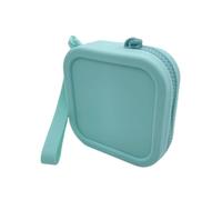 Sacchetto cosmetico portatile in silicone, 9 cm, piccola tasca per monete, e valigetta, per trucco, moneta con chiusura lampo liscia, mini portafoglio, verde, descrizione,