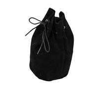 Sacchetto da cintura portatile vintage stile medievale con cordoncino, per cosplay, dices bag Suedes Coin Portafoglio in vita medievale, nero, taglia unica