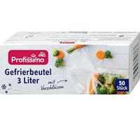 Sacchetto da freezer 3 l con chiusura, 50 pezzi - Marchio DM Germania - Compatibile con Profissimo - Gefrierbeutel 3 l mit Verschlüssen, 50 St
