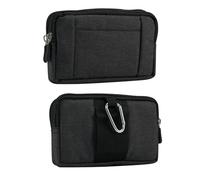 Sacchetto della Clip Verticale Custodia, Borsa da Uomo Marsupio per Cellulare, 7.2" Borsello Clip da Cintura Fondina da Uomo Caso Portafoglio Campeggio Custodia da Cintura Pochette con Passante Gancio