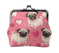 Sacchetto della moneta della serratura del bacio delle donne della stampa del carlino, mini portafoglio per le carte e il rossetto, borsa compatta morbida