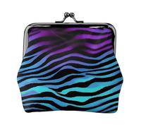 Sacchetto della moneta della serratura del bacio delle donne della stampa delle strisce della zebra del camuffamento, mini portafoglio per le carte ed il rossetto, borsa compatta morbida