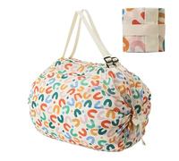 Sacchetto della spesa - Pieghevole Sacchetto della spesa Lavabile | Organizzatore ad alte prestazioni | Porta alimenti | Tessuto imballabile per gli agricoltori Lavoro Campeggio Lavanderia