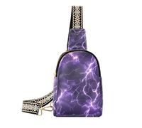 Sacchetto di alleggerimento alla moda della natura viola per la borsa a tracolla in pelle da donna per il pacchetto di giorno