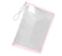 Sacchetto di carta trasparente, chiusura a cerniera, ampia capacità, materiale impermeabile per la stazione, Exams, School Office Home, 12,87 x 9,06 x 1,18 pollici