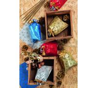 Sacchetto di cellophane con motivo fiocco di neve 20x32 cm