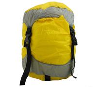 Sacchetto di compressione per sacco a pelo - 5 - 18 l, impermeabile, con 2 forti cinghie di compressione e fibbie a sgancio rapido, ideale per campeggio, escursionismo e trekking (giallo)