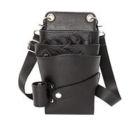 Sacchetto di forbici per barbiere Borsa per attrezzi per parrucchiere professionale Borsa per forbici da parrucchiere Borsa da parrucchiere PU+PVC Cuoio Borsa a tracolla, Nero elegante, 252, Moderno