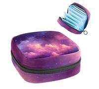 Sacchetto di immagazzinaggio del tovagliolo sanitario,Borsa mestruale,Borsa del cuscinetto,Universo Stars Galaxy,Sacchetto di periodo