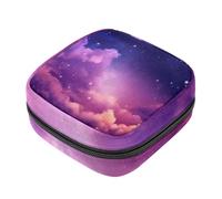 Sacchetto di immagazzinaggio del tovagliolo sanitario,Borsa mestruale,Borsa del cuscinetto,Universo Stars Galaxy,Sacchetto di periodo