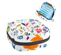 Sacchetto di immagazzinaggio del tovagliolo sanitario,Borsa mestruale,Fiore di Natale colorato,Sacchetti sanitari per prodotti femminili