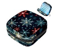 Sacchetto di immagazzinaggio del tovagliolo sanitario sacchetto mestruale della tazza del sacchetto delle ragazze viaggio grande capacità trucco assorbenti organizzatore , Buon Natale modello, Colore