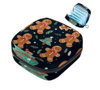 Sacchetto di immagazzinaggio del tovagliolo sanitario sacchetto mestruale della tazza del sacchetto delle ragazze viaggio grande capacità trucco assorbenti organizzatore di buon Natale Babbo Natale,