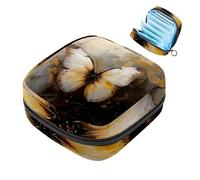 Sacchetto di immagazzinaggio del tovagliolo sanitario sacchetto mestruale della tazza del sacchetto delle ragazze di viaggio grande capacità trucco assorbenti organizzatore , Water Lily Lotus, Colore